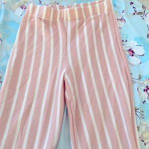 FN TWO PIECE PINK STRIPED TIE UP SET